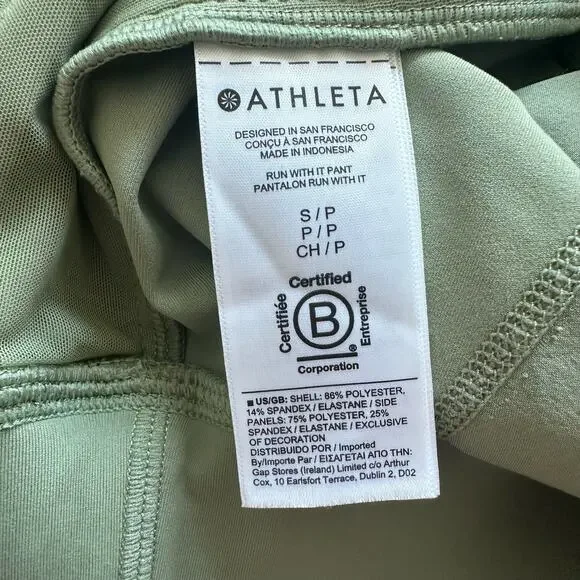 Athleta green Run with It jogger wind pants size S - Picture 7 of 11